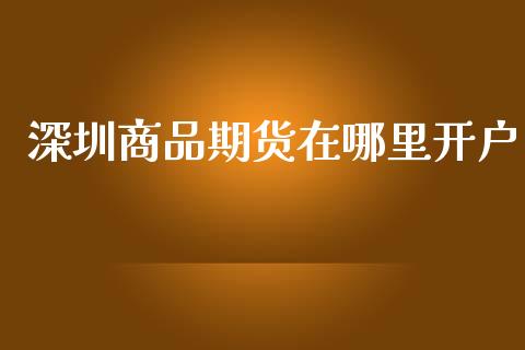 深圳商品期货在哪里开户_https://www.zghnxxa.com_国际期货_第1张