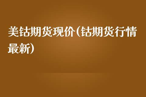 美钴期货现价(钴期货行情最新)_https://www.zghnxxa.com_内盘期货_第1张