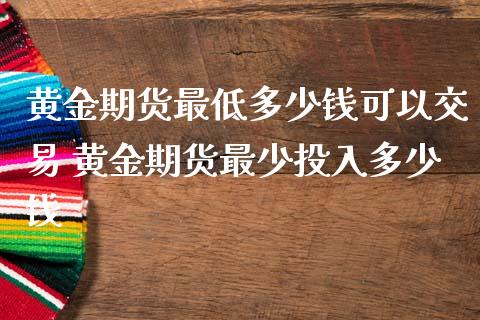 黄金期货最低多少钱可以交易 黄金期货最少投入多少钱_https://www.zghnxxa.com_黄金期货_第1张