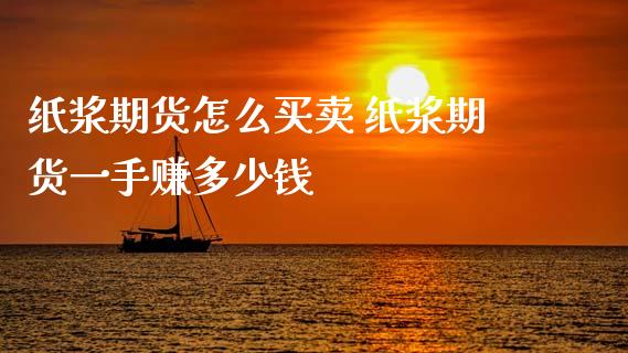 纸浆期货怎么买卖 纸浆期货一手赚多少钱_https://www.zghnxxa.com_内盘期货_第1张